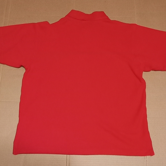 Beijing 2008 Olympics Official Staff Embroidered Red Unisex Polo Shirt Size L - Picture 6 of 10